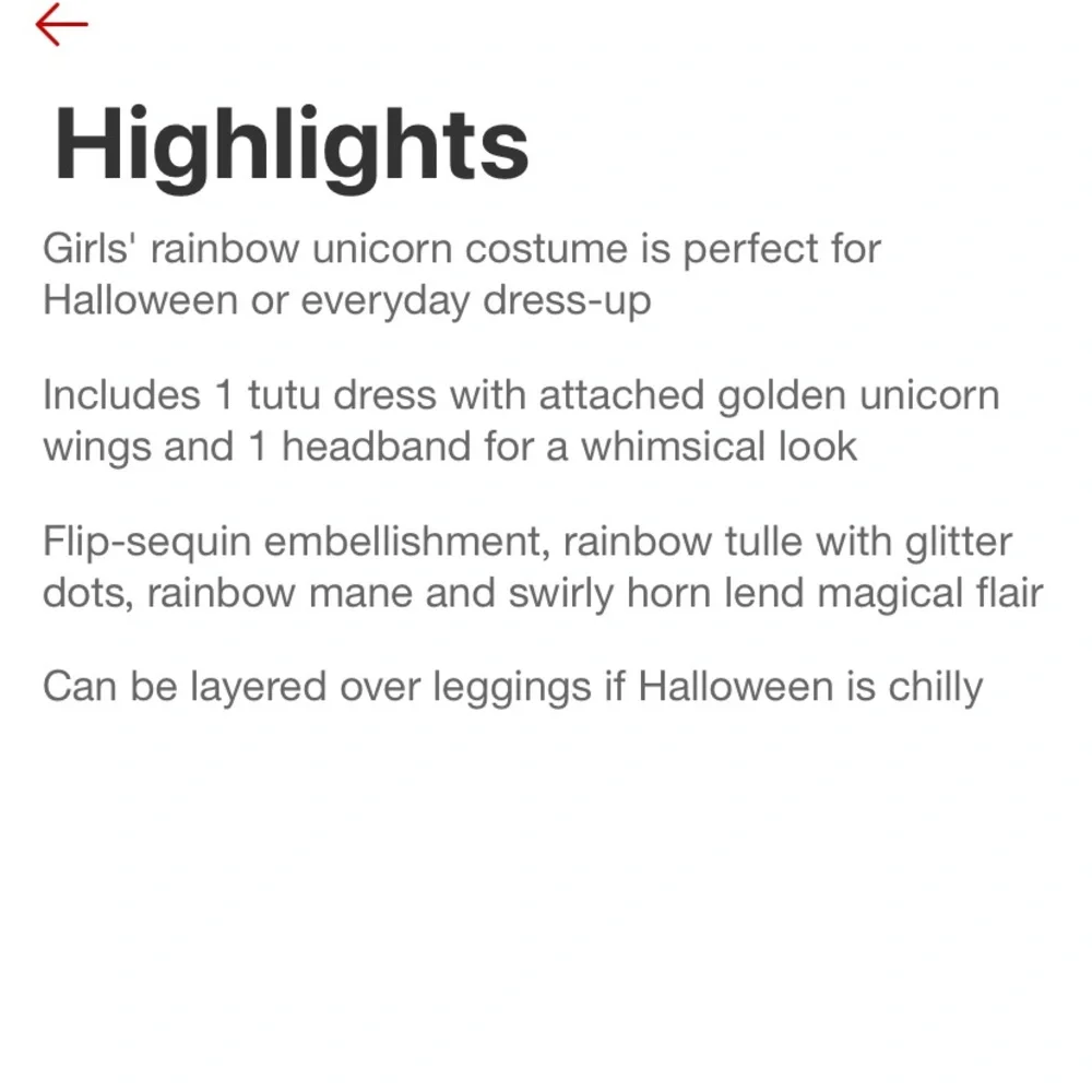 Rainbow Unicorn Halloween / dress‎ up kids costume